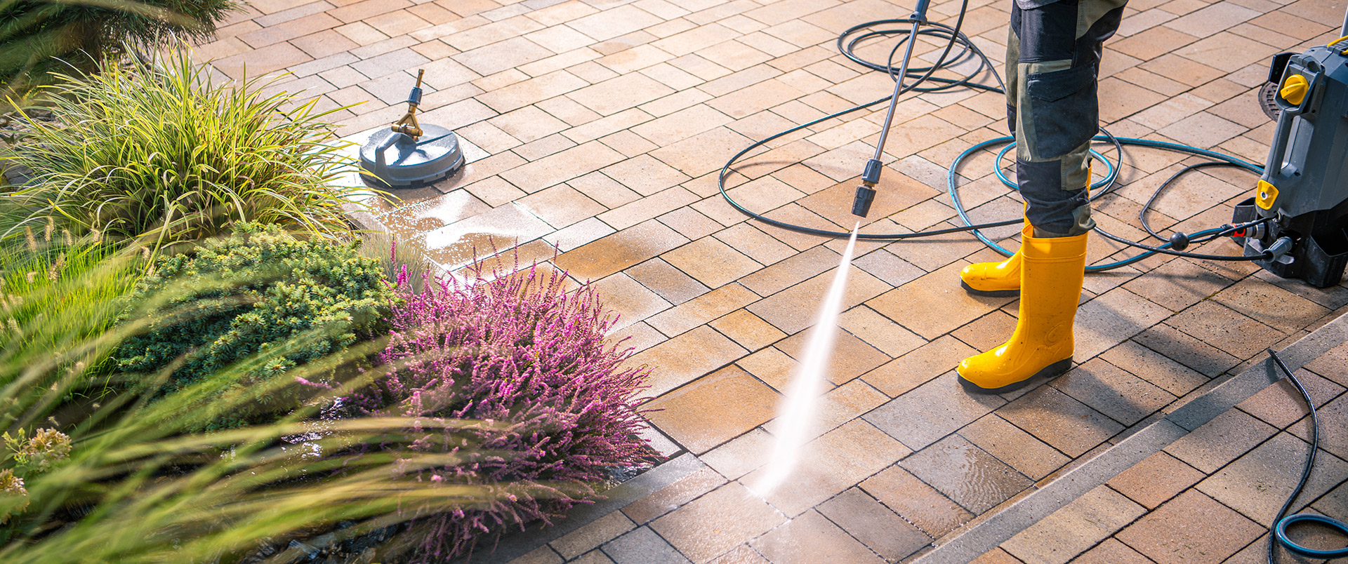 The Importance of Power Washing Your Paver Driveways, Patios & Hardscapes